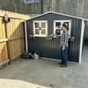 Abri de jardin en métal de 4,33 m² avec toit en pente, Voir les images du produit 9