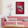 MuchoWow® MuchoWow® Gerahmtes Poster Radio - Rot - Vintage Produktbild-Vorschau 6