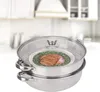 28 cm 2-layer-Dampfer Edelstahl Küche Kochsuppe Dampftopf Produktbild-Vorschau 3