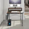 Table de bureau avec étagère de rangement et poche en tissu Voir les images du produit 9