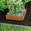 Bellissa Bordure de pelouse Square Corten 30x30cm H20cm Voir les images du produit 4
