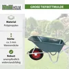 Schubkarre 100 L mit Kunststoffmulde bis 250 kg Stahlrahmen Produktbild-Vorschau 5