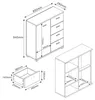 Sideboard 'Döbritz' 84x80x28cm Betonoptik Produktbild-Vorschau 7