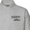 Huuraa Herren Polo Shirt Richter mit Herz L Sport Grey Bio Produktbild-Vorschau 2