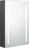 vidaXL Szafka z lustrem łazienkowym LED szara 50x13x70 cm Podgląd zdjęcia produktu 1