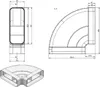 NABER F-RBH curva orizzontale a 90° / tubo per condotto Anteprima dell’immagine prodotto 4
