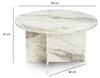 Skye Decor, Harmoni, Couchtisch, Freesienmarmor, 100 % MDF, Produktbild-Vorschau 4
