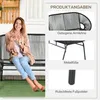 Ratanové kreslo Relaxačné kreslo v štýle boho, 132 cm x 72 Náhľad obrázku produktu 8