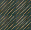 A seamless pattern of four square tiles, each featuring diagonal golden-brown stripes on a dark green background. Produktbild-Vorschau