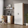 A home office setup with a desk, chair, and storage cabinet. Voir les images du produit