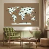 MuchoWow® Poster Weltkarte - Tiere - Braun 180x120 cm - Produktbild-Vorschau 3