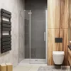 90X185cm Scharniertür Pendeltür Nischentür Duschabtrennung Produktbild-Vorschau 1