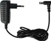 A black power adapter with a European plug and a right-angled DC barrel connector. Produktbild-Vorschau