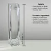 Glasvase "Square" 6 x 25cm | Handgefertigte Blumenvase aus Produktbild-Vorschau 2