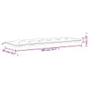 vidaXL Gartenbank-Auflage Marineblau 200x50x7 cm Produktbild-Vorschau 7