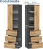 Kleiderschrank, Garderobenschrank, Mehrzweckschrank mit 3 Produktbild-Vorschau 7
