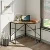 Zenzee Eckschreibtisch 80L x 80B x 77,5H cm Computertisch Produktbild-Vorschau 3