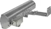 A silver outdoor heater with a mounting bracket. Produktbild-Vorschau