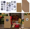 Adventskalender DIY Bastelset 12x24x6cm Papiertüten Produktbild-Vorschau 1