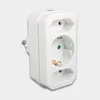 Logilink Steckdosenadapter 2x Euro und 1x Schukon weiß Náhľad obrázku produktu 7