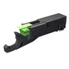 A 3D render of a black and green door closer mechanism against a white background. Produktbild-Vorschau