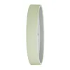 A side view of a light green analog wall clock with a gray frame and a glass cover. Produktbild-Vorschau
