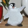 Spardose Kleiner Pinguin aus Kunststein handbemalt Produktbild-Vorschau 2