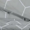 vidaXL Ložní souprava Grey 200x200 cm Bavlna Náhled obrázku produktu 4