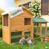 zooprinz Hasenstall Villa | Mit Auslauf | 147x85x53cm Produktbild-Vorschau 1