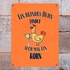 Blindes Huhn Metallschild in 15x20 cm mit Spruch Produktbild-Vorschau 7
