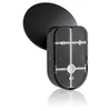 The back of a black outdoor LED light fixture with a motion sensor is shown against a white background. Produktbild-Vorschau