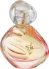 A perfume bottle with a clear, sculpted cap and a gradient of pink, orange, and yellow colors on the glass. Náhľad obrázku produktu