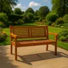 Gartenbank Akazie 110 cm 2-Sitzer Sitzbank CORUNA Produktbild-Vorschau 1