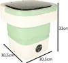 Mini lavatrice portatile pieghevole 12L verde Anteprima dell’immagine prodotto 13