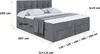 ALTDECOR Boxspringbett mit H3-Matratze (20 cm hoch) mit Produktbild-Vorschau 6