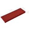 vidaXL Stufenmatten 15 Stk. 65x21x4 cm Rot Rechteckiger Produktbild-Vorschau 6