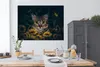 MuchoWow® Poster Katze - Gelb - Blumen - Botanisch 160x120 Produktbild-Vorschau 3