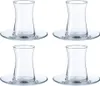 Pasabahce Heybeli Teeglas Set 8 Teilig mit Untertassen Produktbild-Vorschau 7