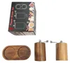 INF 2er Retro Gewürzmühle mit Akazienholz U-Basis Handmühle Produktbild-Vorschau 5