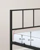 VASAGLE Kovová postel 90 x 200 cm, stabilní rám postele s Náhled obrázku produktu 5