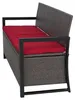 Poly-Rattan 3er Sitzbank MCW-F39, Gartenbank Truhenbank, Produktbild-Vorschau 5