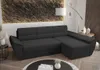 A dark gray sectional sofa is shown in a modern living room setting. Náhled obrázku produktu