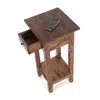 TELEFONTISCH "DRAWER 65" | Mahagón, 65x31x31 cm | Bočný Náhľad obrázku produktu 3
