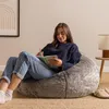 icon Klassischer Sitzsack Bean Bag Flauschig Aus Kunstfell Produktbild-Vorschau 2