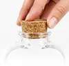 Set da 12 bottiglie di vetro Relaxdays, tappo di sughero, a Anteprima dell’immagine prodotto 8