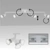4er LED Deckenstrahler weiß inkl. GU10 3W schwenkbar SIMPLE Produktbild-Vorschau 2