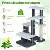 COSTWAY 2in1 Arbre à chat Escalier pour chiens, 77 cm, Voir les images du produit 2