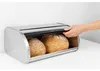 Brabantia Matt Steel Roll Top Bread Bin, Prostokątny, Stal Podgląd zdjęcia produktu 9