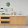 Wanduhr aus Glas Rund fi 30 Tropische Blätter Quarz Deko Produktbild-Vorschau 3