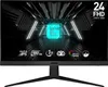 A computer monitor with a futuristic gaming-themed background displayed on its screen. Produktbild-Vorschau